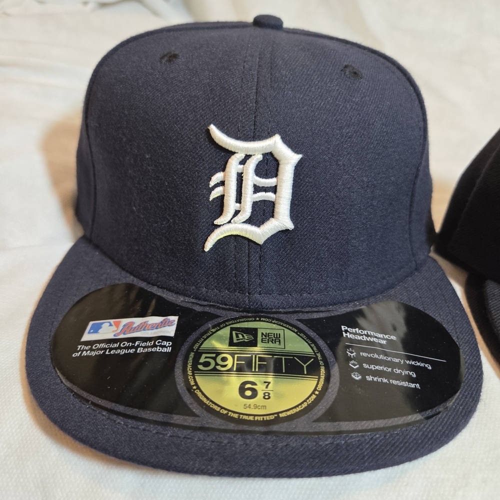 NWT Black New Era Detroit Tigers 59FIFTY Authentic On Field Fitted Hat ALLSIZES